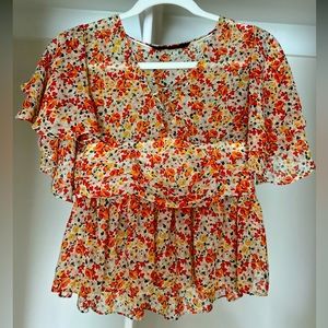 Flutter Sleeve Blouse - Zara